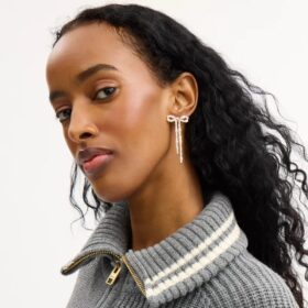 Pearl Bow Earrings