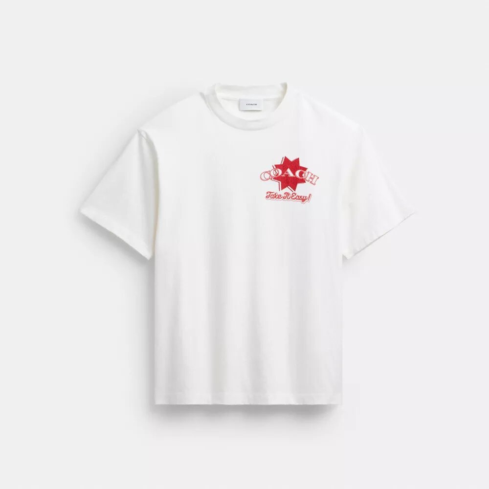 Pizza Relaxed T-Shirt in Organic Cotton