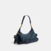 Pocket Juliet Bag 30 in Regenerative Cotton Denim with Quilting