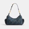 Pocket Juliet Bag 30 in Regenerative Cotton Denim with Quilting