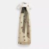 Printed Organza Balloon Dress