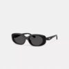 Quilted Oval Rectangle Sunglasses