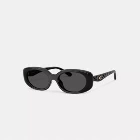 Quilted Oval Rectangle Sunglasses