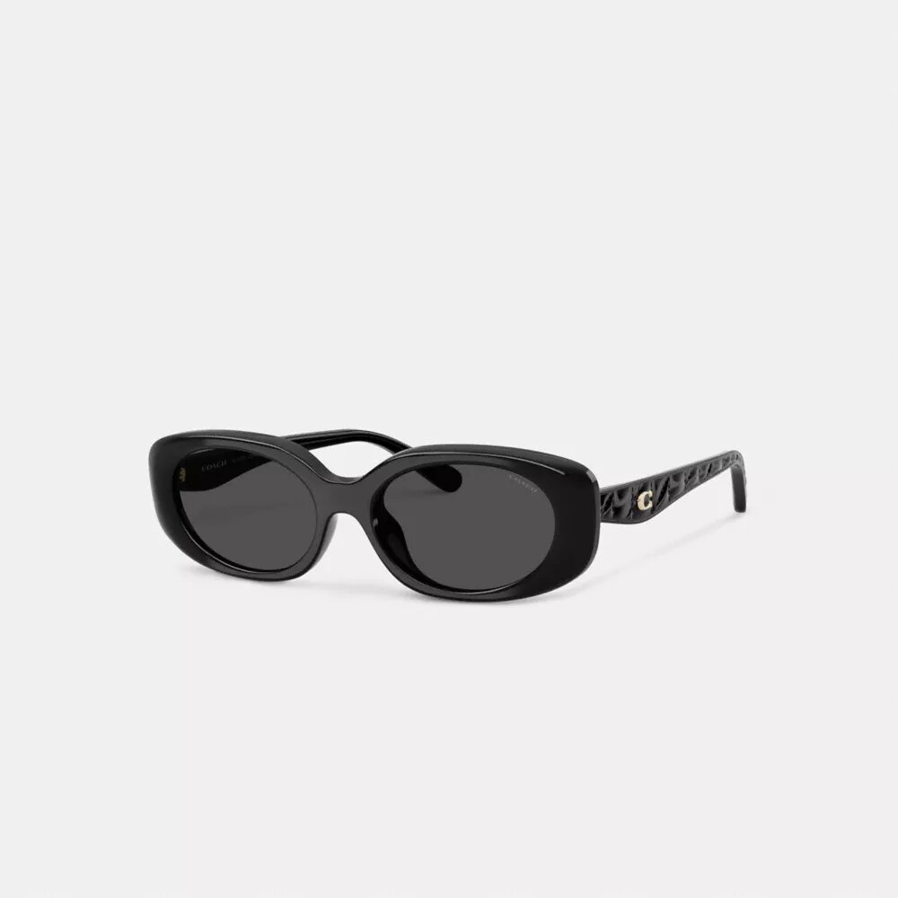 Quilted Oval Rectangle Sunglasses