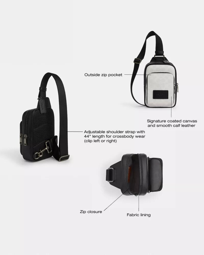 Racer Sling Pack in Signature Canvas