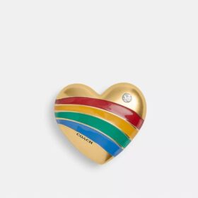 Rainbow Heart Shoe Charm