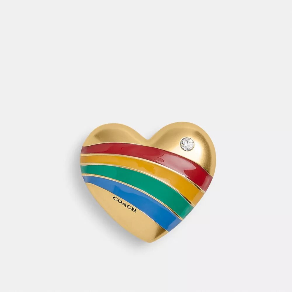 Rainbow Heart Shoe Charm