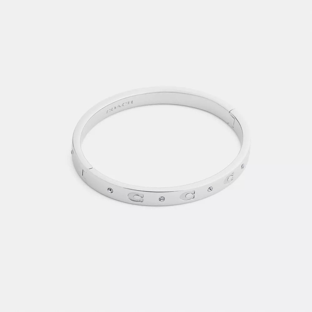 Repeated C Hinged Bangle