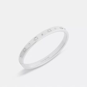 Repeated C Hinged Bangle