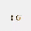 Repeated C Huggie Earrings