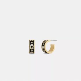 Repeated C Huggie Earrings