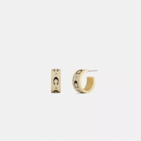 Repeated C Huggie Earrings