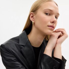 Repeated C Huggie Earrings
