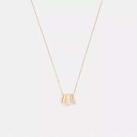 Repeated C Rondelle Necklace