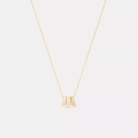 Repeated C Rondelle Necklace