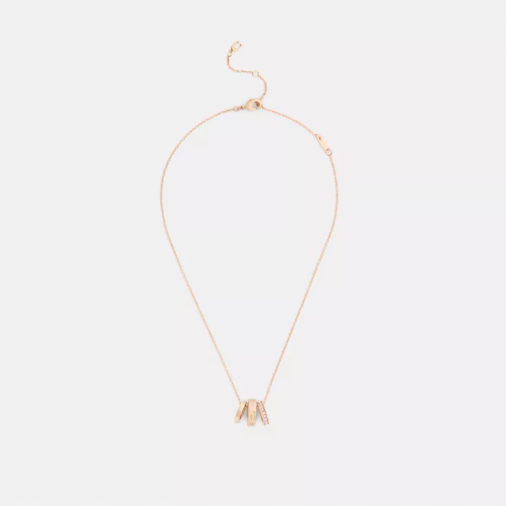 Repeated C Rondelle Necklace