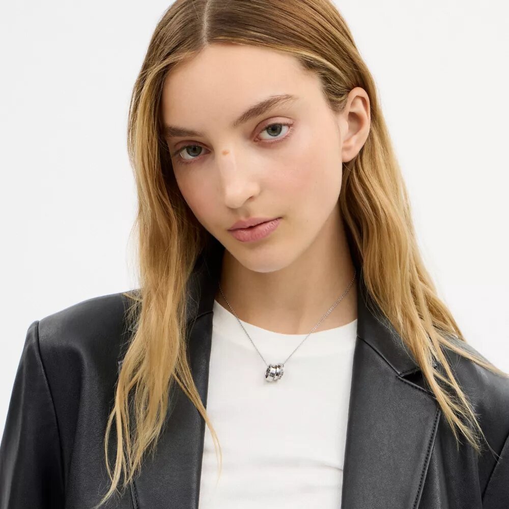 Repeated C Rondelle Necklace