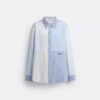 Repurposed Cotton Patchwork Oxford Shirt