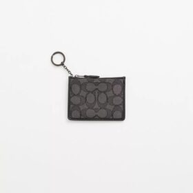 Restored Mini Skinny Id Case in Signature Textile Jacquard