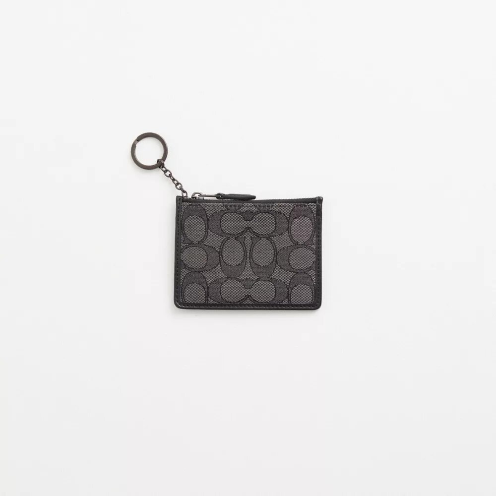 Restored Mini Skinny Id Case in Signature Textile Jacquard
