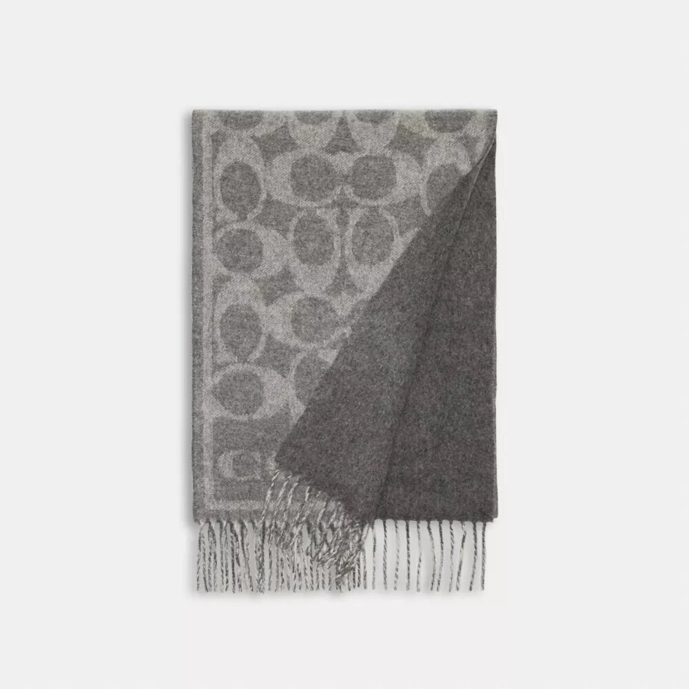 Reversible Signature Cashmere Muffler