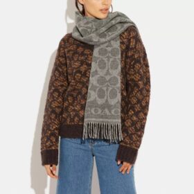 Reversible Signature Cashmere Muffler