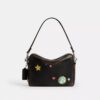 Rexy 10Th Birthday Dakota Crossbody Bag in Loved Leather with Sticker Print