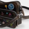 Rexy 10Th Birthday Dakota Crossbody Bag in Loved Leather with Sticker Print