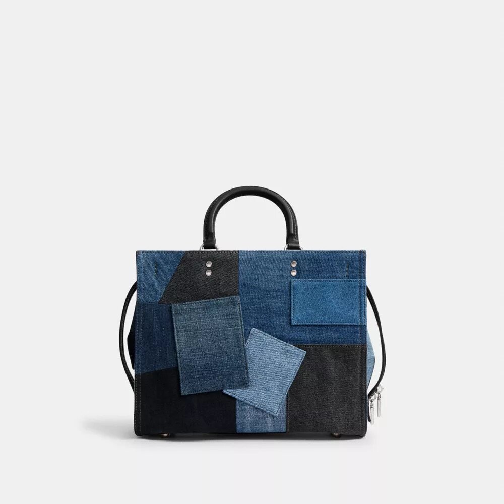 Rogue Bag with Repurposed Denim Patchwork