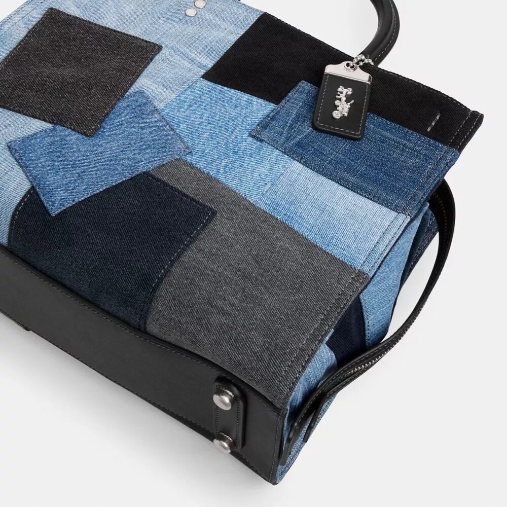 Rogue Bag with Repurposed Denim Patchwork