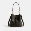 Rowan Bucket Bag in Loved Signature Canvas with Charms