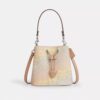 Rowan Bucket Bag in Rainbow Signature Canvas