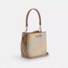 Rowan Bucket Bag in Rainbow Signature Canvas