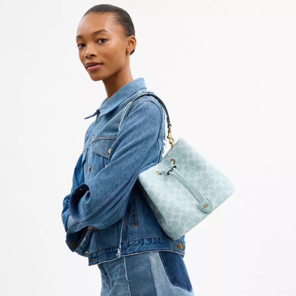 Rowan Bucket Bag in Signature Canvas