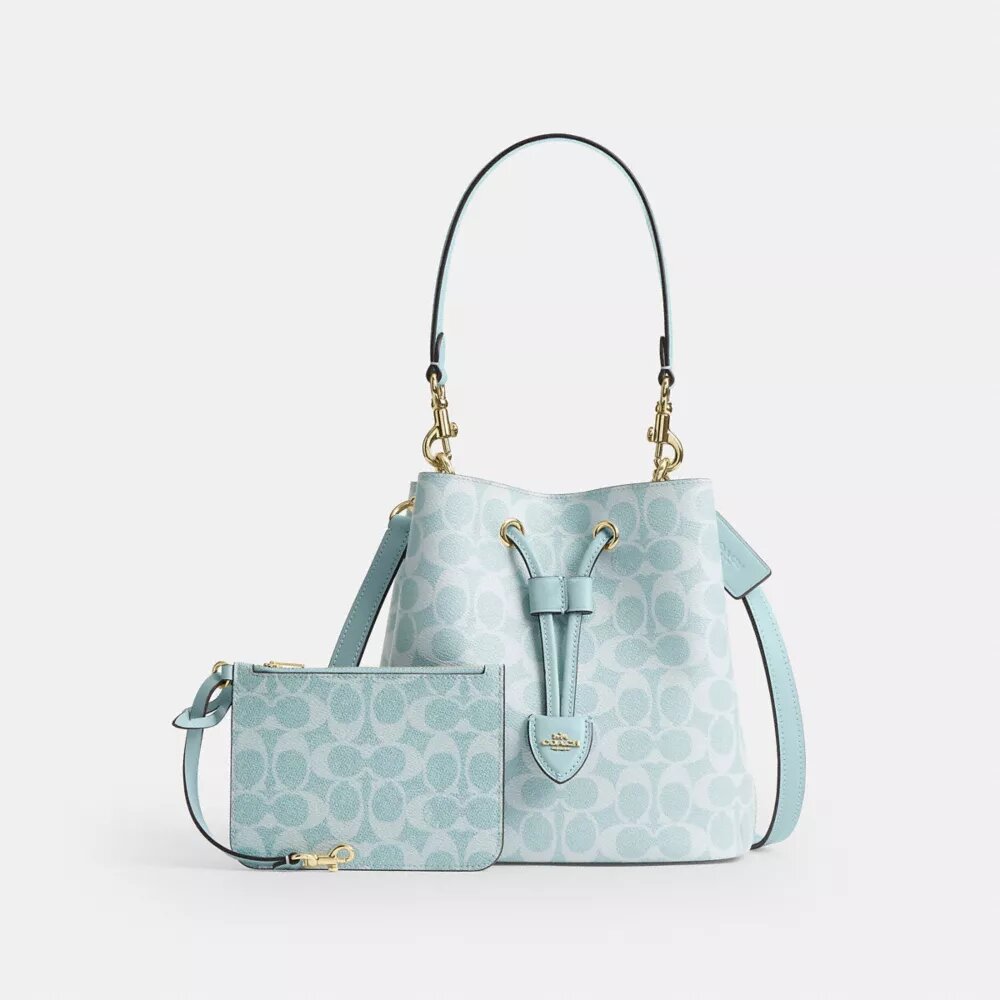 Rowan Bucket Bag in Signature Canvas
