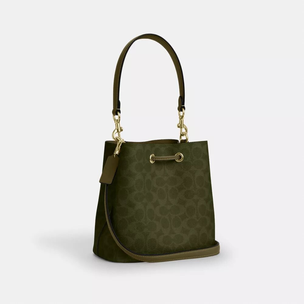 Rowan Bucket Bag in Signature Canvas