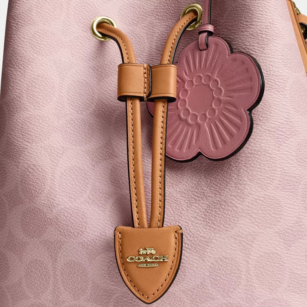 Rowan Bucket Bag in Signature Canvas with Charms