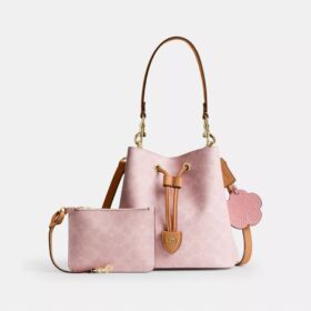 Rowan Bucket Bag in Signature Canvas with Charms