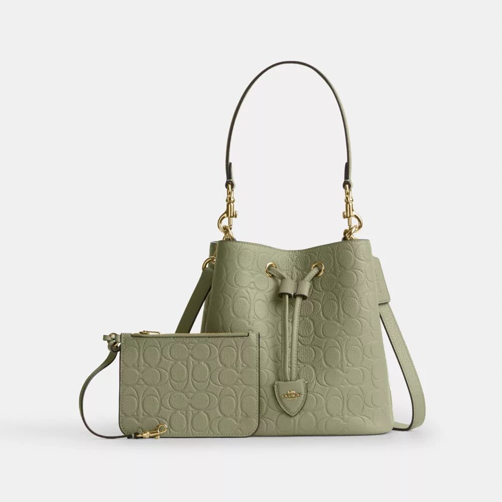 Rowan Bucket Bag in Signature Leather