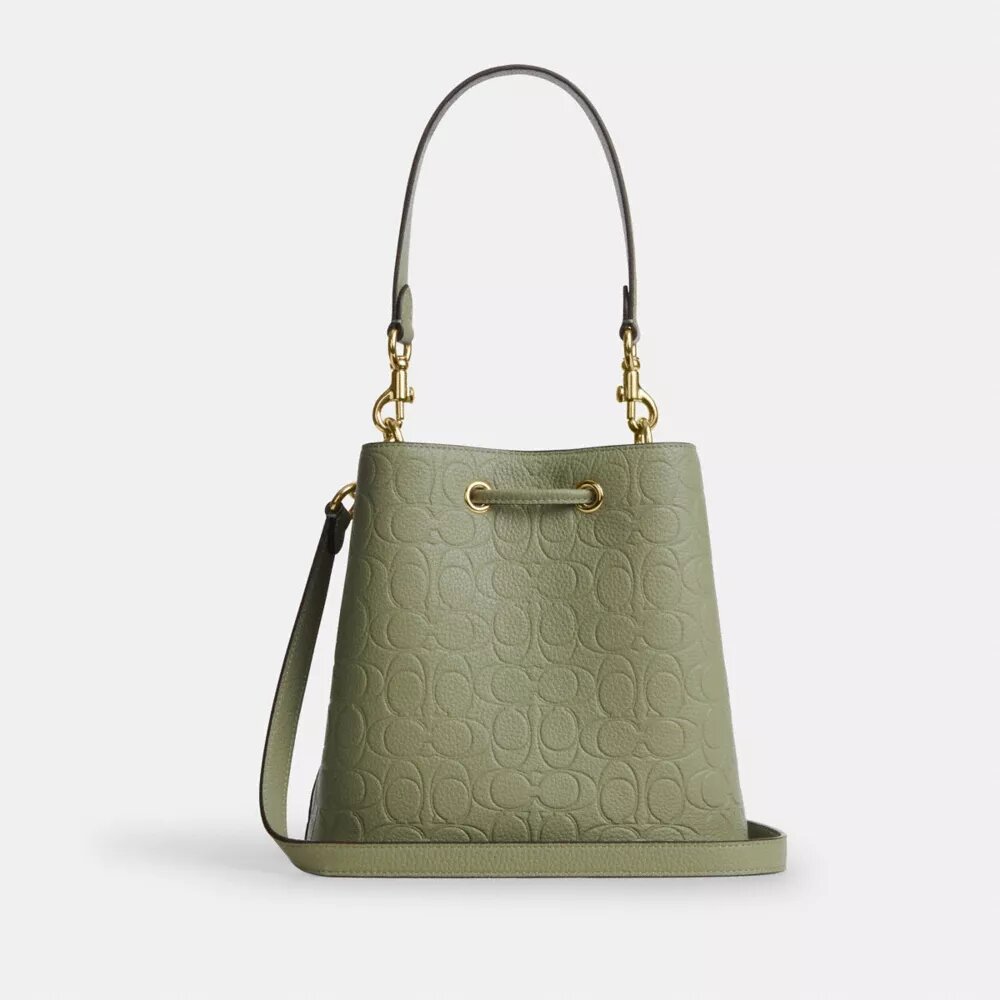 Rowan Bucket Bag in Signature Leather