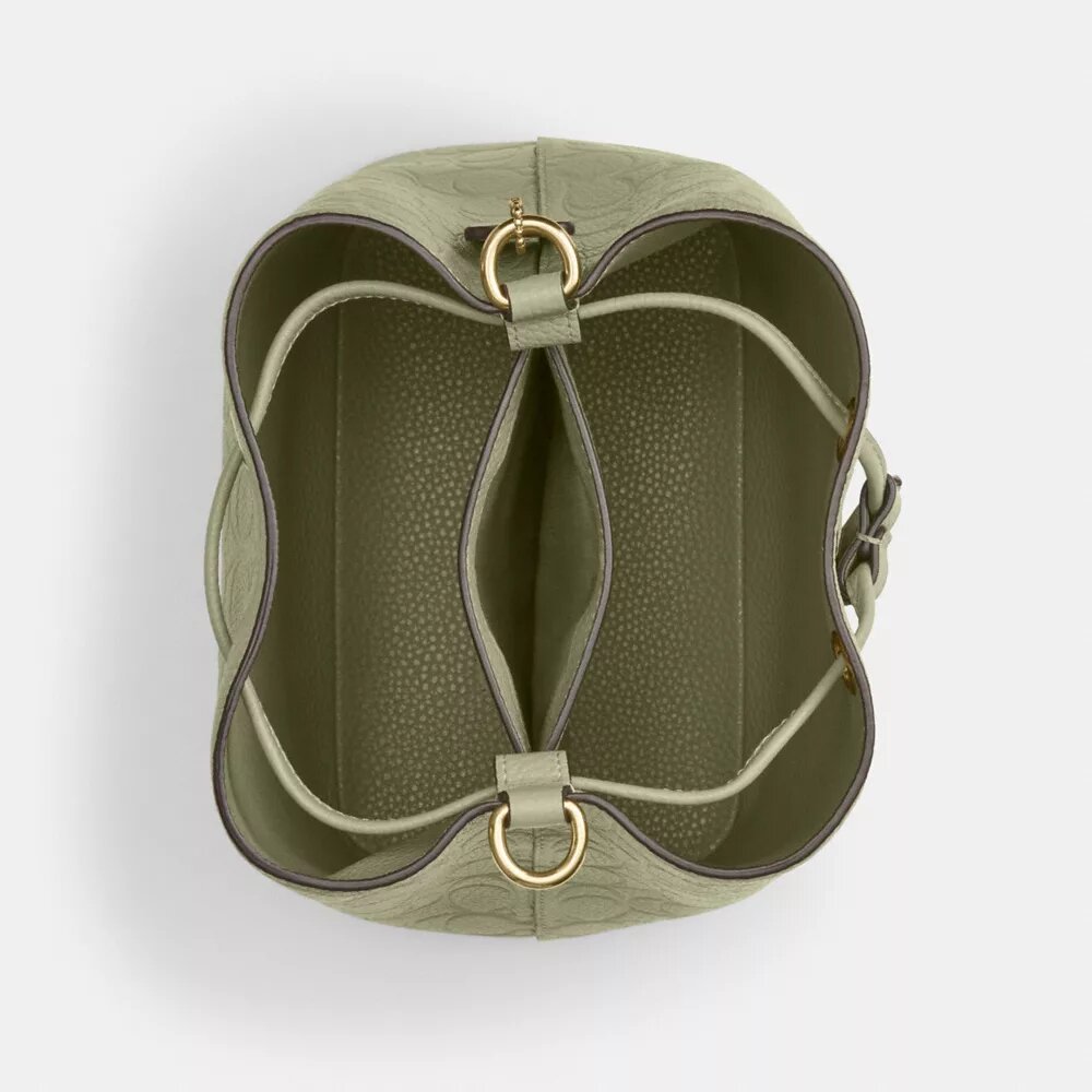 Rowan Bucket Bag in Signature Leather