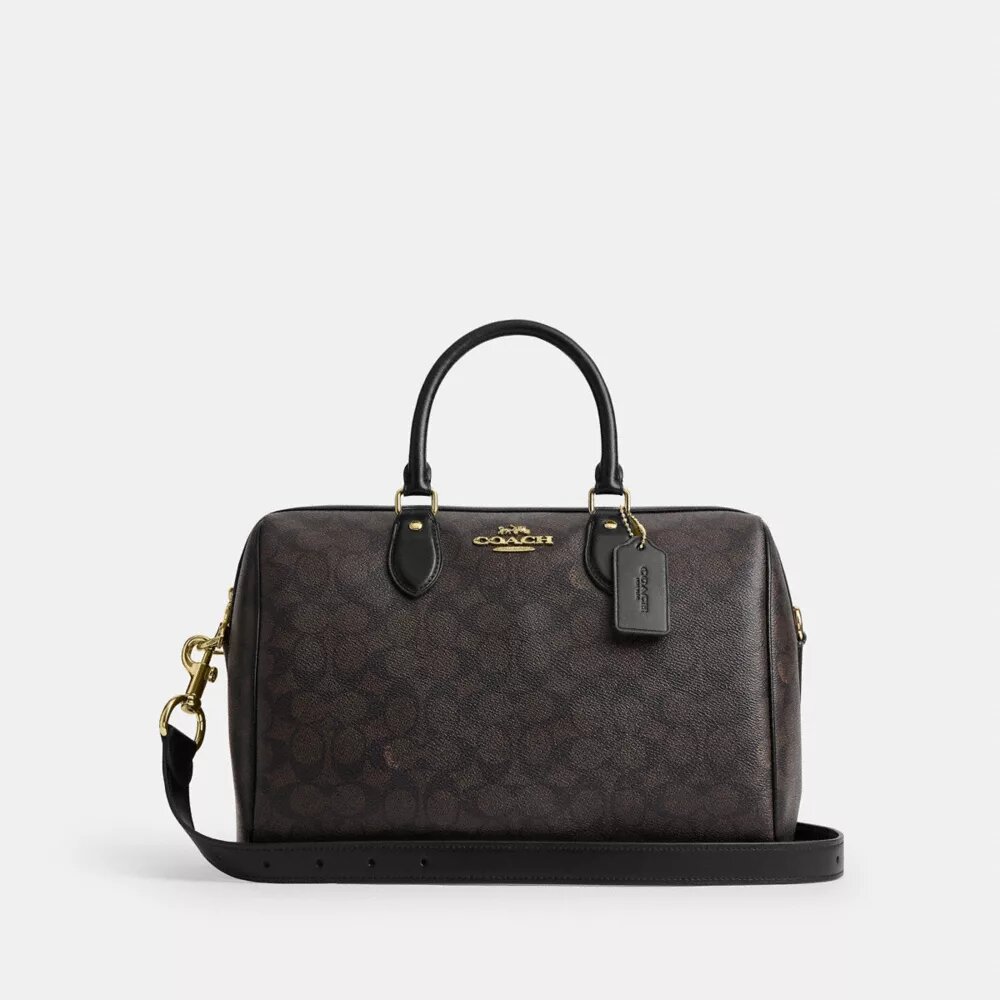Rowan Large Satchel Bag in Signature Canvas