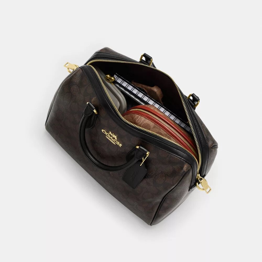 Rowan Large Satchel Bag in Signature Canvas