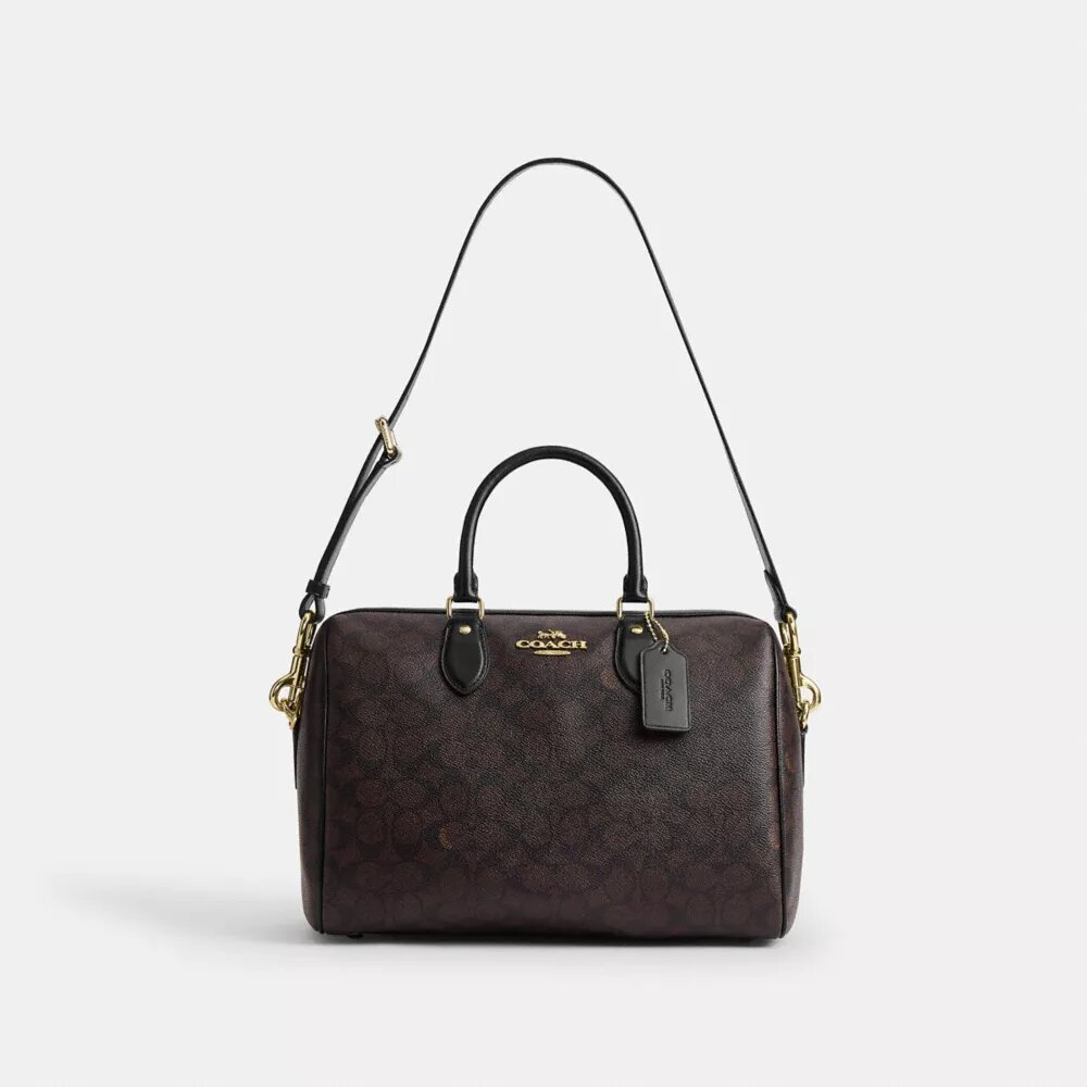 Rowan Large Satchel Bag in Signature Canvas