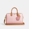 Rowan Large Satchel Bag in Signature Canvas with Charms