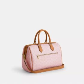 Rowan Large Satchel Bag in Signature Canvas with Charms