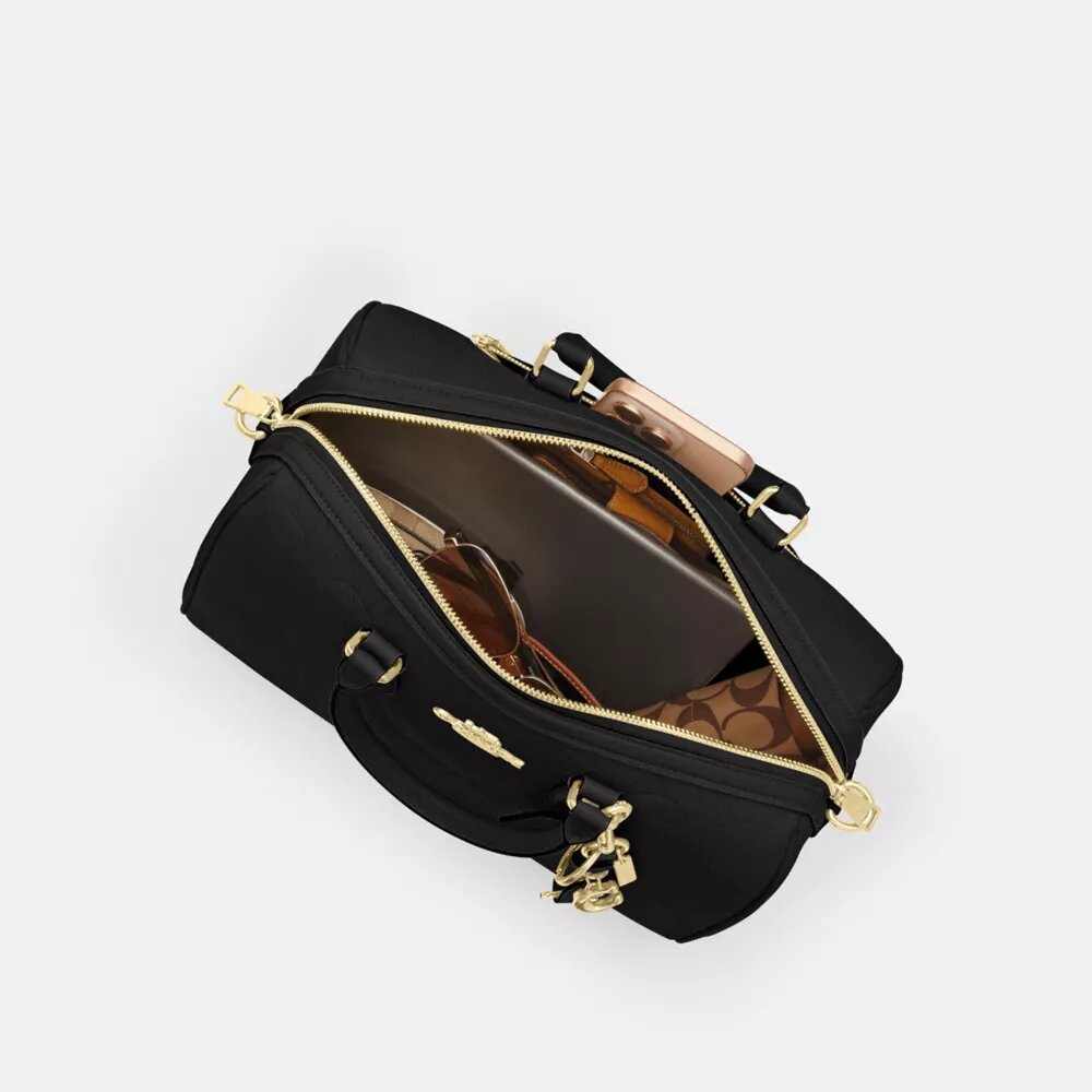 Rowan Large Satchel Bag in Signature Leather