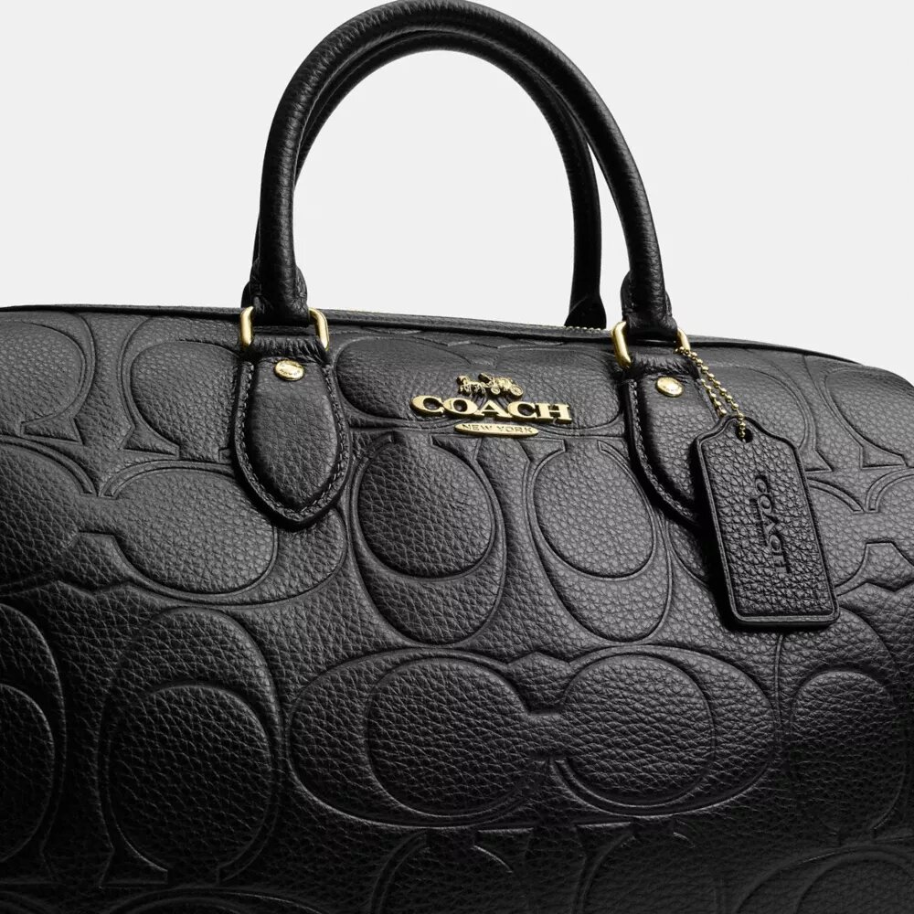 Rowan Large Satchel Bag in Signature Leather