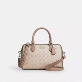 Rowan Satchel Bag in Blocked Signature Canvas