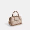 Rowan Satchel Bag in Blocked Signature Canvas